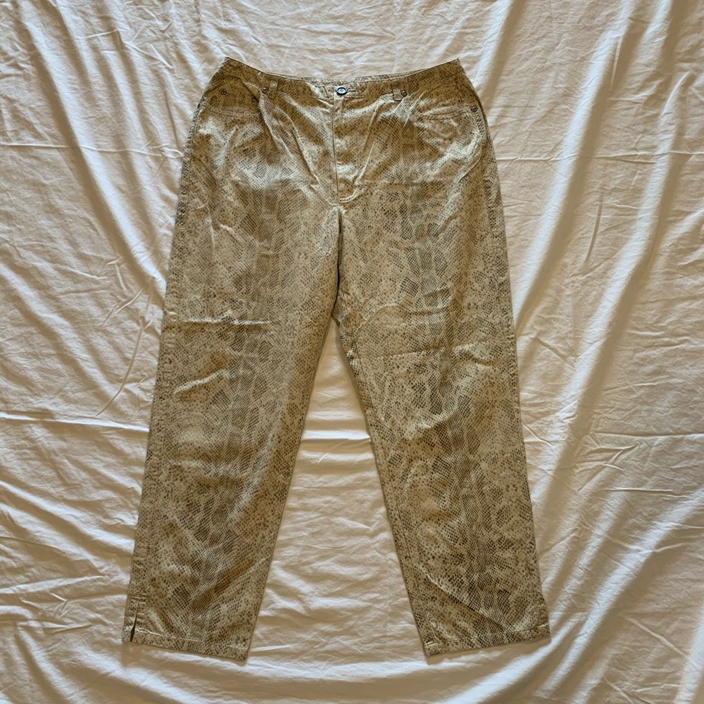 VINTAGE LIZ CLAIBORNE SNAKESKIN PANTS